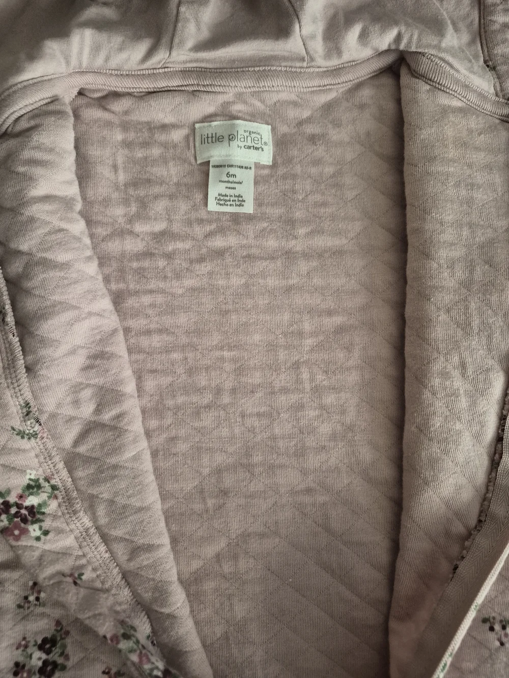 Little Planet by Carter's Organic Quilted Hooded Jumpsuit 6M
